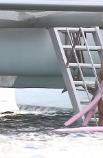 RIHANNA in Bikini at a Yacht in Barbados