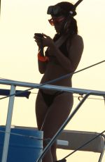 RIHANNA in Bikini at a Yacht in Barbados