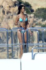 RIHANNA in Bikini at a Yacht in Italy