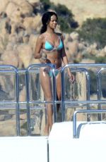 RIHANNA in Bikini at a Yacht in Italy