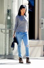 RIHANNA in Jeans Out in Soho 2709