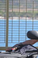 RIHANNA Out and About in Calvi in Corsica