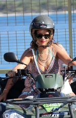 RIHANNA Out and About in Calvi in Corsica