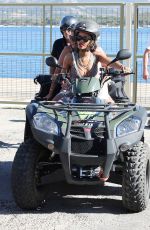 RIHANNA Out and About in Calvi in Corsica