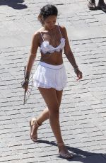 RIHANNA Out and About in Calvi in Corsica