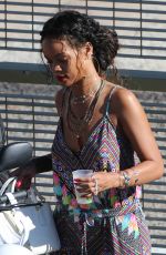 RIHANNA Out and About in Calvi in Corsica