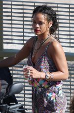 RIHANNA Out and About in Calvi in Corsica