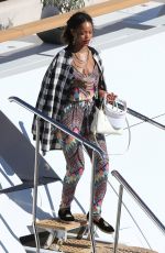 RIHANNA Out and About in Calvi in Corsica