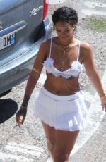 RIHANNA Out and About in Calvi in Corsica