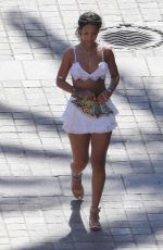 RIHANNA Out and About in Calvi in Corsica