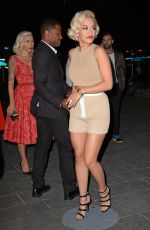RITA ORA Leaves Calvin Klein Fashion Show in New York