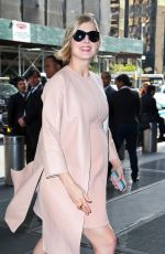 ROSAMUND PIKE Arrives at Today Show in New York
