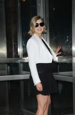ROSAMUND PIKE at Late Night with Seth Meyers in New York