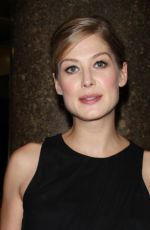 ROSAMUND PIKE at Late Night with Seth Meyers in New York