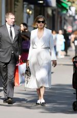 ROSAMUND PIKE Out Shopping in Paris