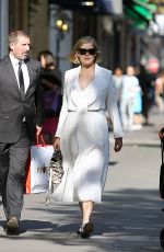 ROSAMUND PIKE Out Shopping in Paris