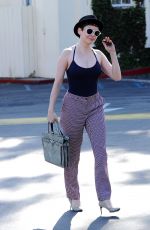ROSE MCGOWAN in Tank Top Out and About in Los Angeles 2909