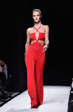 ROSIE HUNTINGTON-WHITELEY on the Runway of Balmain Fashion Show in Paris