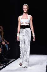 ROSIE HUNTINGTON-WHITELEY on the Runway of Balmain Fashion Show in Paris