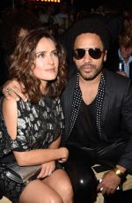 SALMA HAYEK at Saint Laurent Fashion Show in Paris