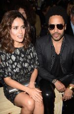 SALMA HAYEK at Saint Laurent Fashion Show in Paris