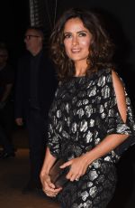 SALMA HAYEK at Saint Laurent Fashion Show in Paris