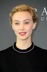 SARAH GADON at Dracula Untold Photocall in London