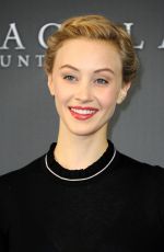 SARAH GADON at Dracula Untold Photocall in London