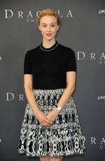 SARAH GADON at Dracula Untold Photocall in London