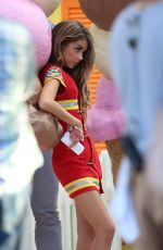 SARAH HYLAND at Modern Family Set in Los Angeles