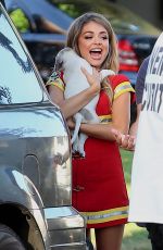 SARAH HYLAND at Modern Family Set in Los Angeles