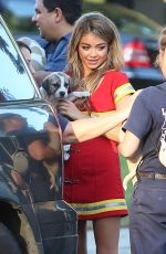 SARAH HYLAND at Modern Family Set in Los Angeles