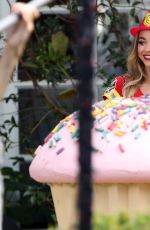 SARAH HYLAND at Modern Family Set in Los Angeles