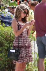 SARAH HYLAND on the Set of Modern Family in Los Angeles