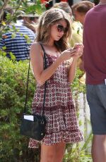 SARAH HYLAND on the Set of Modern Family in Los Angeles