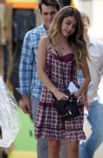SARAH HYLAND on the Set of Modern Family in Los Angeles