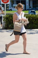 SARAH MICHELLE GELLAR in Shorts Out in Brentwood