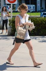 SARAH MICHELLE GELLAR in Shorts Out in Brentwood