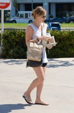 SARAH MICHELLE GELLAR in Shorts Out in Brentwood