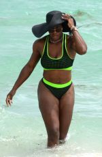 SERENA WILLIAMS in Bikini at a Beach in Miami