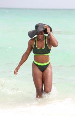 SERENA WILLIAMS in Bikini at a Beach in Miami