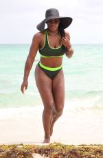SERENA WILLIAMS in Bikini at a Beach in Miami