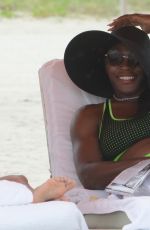 SERENA WILLIAMS in Bikini at a Beach in Miami