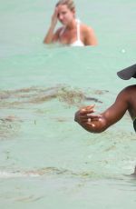 SERENA WILLIAMS in Bikini at a Beach in Miami