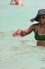 SERENA WILLIAMS in Bikini at a Beach in Miami
