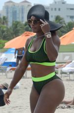 SERENA WILLIAMS in Bikini at a Beach in Miami