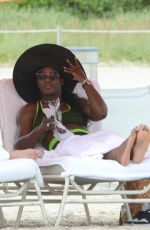 SERENA WILLIAMS in Bikini at a Beach in Miami
