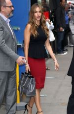SOFIA VERGARA Arrives at Good Morning America in New York