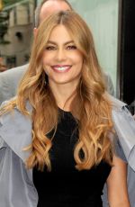 SOFIA VERGARA on the Set of Access Hollywood in New York
