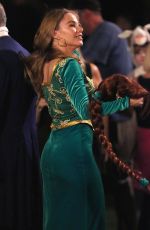SOFIA VERGARA on the Set of Modern Family in Los Angeles